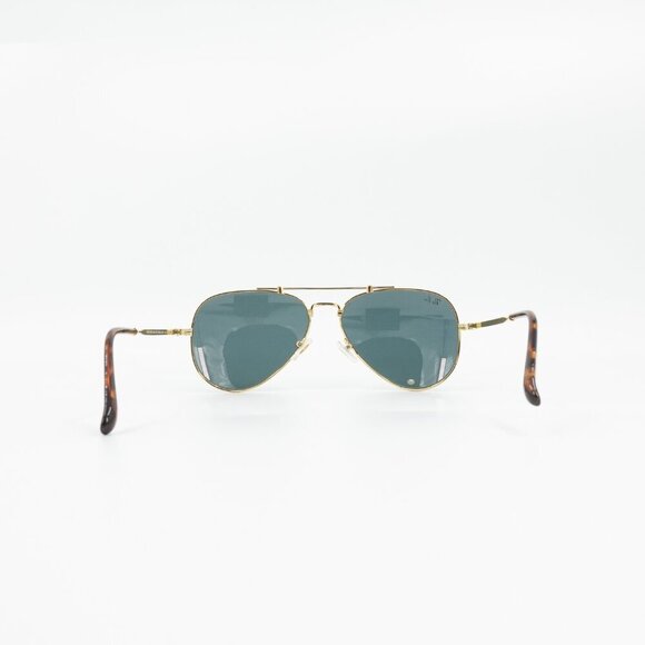 NEVER WORN- Ray-Ban RB8125 Titanium Aviator Sunglasses Gray Blue and Gold OS - Picture 5 of 13